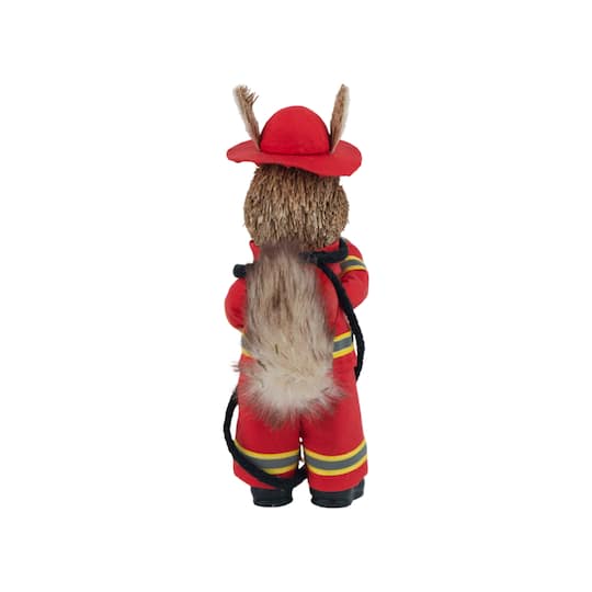 8.5" Fireman Squirrel Natural Decorative Animal by Ashland®
